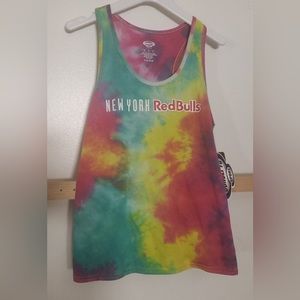 New York Red Bulls Women Tie Die Tank Top Size Medium NWT